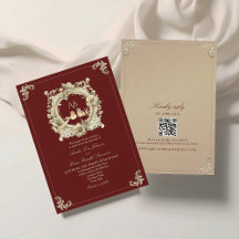 Casamento Barroco em Burgundy e Dourado