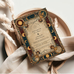 Convites Casamento Barroco Real Celestial