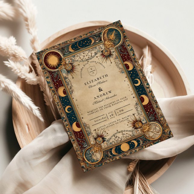 Convites Casamento Barroco Real Celestial (Criador carregado)