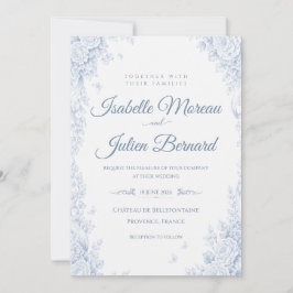 Convites Casamento Bellefontaine – Azul Francês