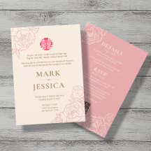 Casamento Bilíngue De Peonia Vietnamita Hy