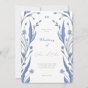 Convites Casamento Blue Buttercup