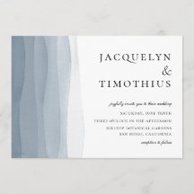 Casamento Blue Ombre Watercolor