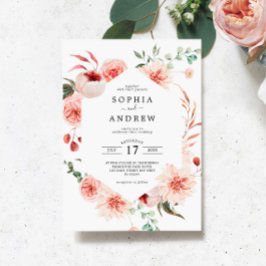 Convites Casamento Boêmia de Rosa Rosa Rosa Rosa Rosa Rosa 