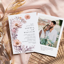 Casamento Boêmia de Watercolor Meadow Wildflower