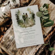 Casamento Boêmico da Floresta Aquarela Encantada