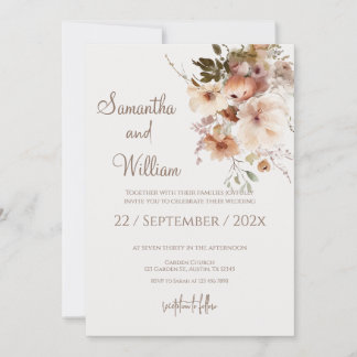 Convites Casamento Boho com Alianças