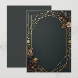 Convites Casamento Boho Dark Academia