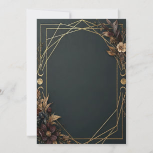 Convites Casamento Boho Dark Academia