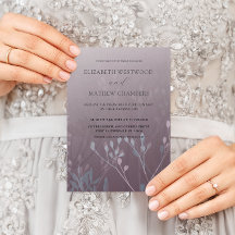 Casamento Boho Deep Purple Folhagem Prensada 