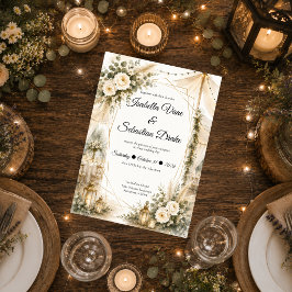 Convites Casamento Boho Elegante