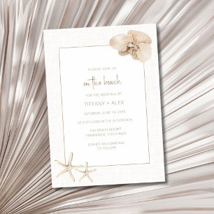 Convites Casamento Boho Elegante na Praia