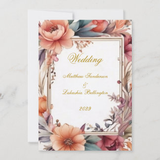 Convites Casamento Boho estilo Moderno Sofisticado Elegante