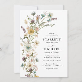 Convites Casamento Boho Flor Silvestre