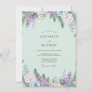 Convites Casamento Boho Hortênsia Amethyst Wisteria