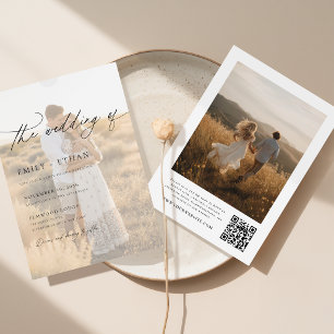 Convites Casamento Boho Moderno com Sobreposição de Vellum