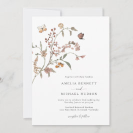 Convites Casamento Boho Neutro