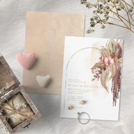Convites Casamento Boho Oasis Floral Jantar de Ensaio ID959