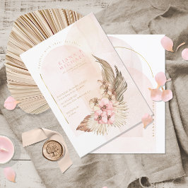 Convites Casamento Boho Oasis ID959