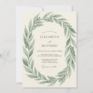 Convites Casamento Boho Oliva Silenciado