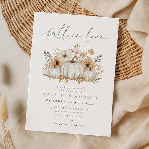 Convites Casamento Boho Pumpkin Fall in Love