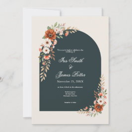 Convites Casamento Boho Rust e Margarida Branca