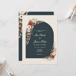 Convites Casamento Boho Rust e Margarida Branca
