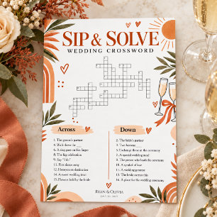 Convites Casamento Boho Terracota Cruzadinha Bebendo e Reso