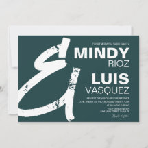 Casamento BOLD E comercial Grunge Verde 