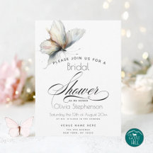 Casamento | Borboletas Pastel Abstratas Elegantes
