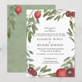 Convites Casamento Borgonha Botânica Marble Boho Greenery