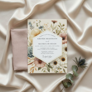 Convites Casamento Botânico Cream Whimsy