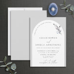 Convites Casamento Botânico de Arch de Cinzas Modernas<br><div class="desc">Você está procurando um convite de casamento moderno e elegante que fará uma declaração? Não olhe mais do que o nosso Convite para Casamento de Script Botânico Moderno de Arch de Cinzas! Este convite elegante e na moda apresenta um arco branco sobre um fundo de cinza nítido, com sotaques botânicos...</div>