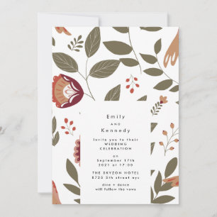 Convites Casamento Botânico de Florais