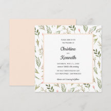 Casamento Botânico de flores silvestres rosa fresc