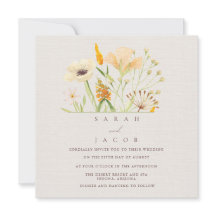 Casamento Botânico de Flores Silvestres Simples