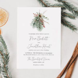Convites Casamento Botânico de inverno