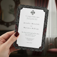 Casamento Botânico Elegante Vintage Gótica