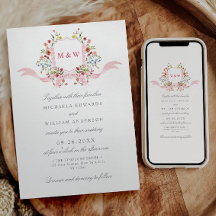 Casamento Botânico em Aquarela Regência com Crista