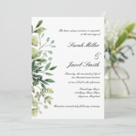 Convites Casamento Botânico Eucalyptus & Greenery