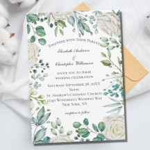 Casamento Botânico Eucalyptus Rosas Florais Branco