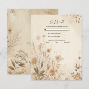 Convites Casamento Botânico Floral Delicado Vintage Boho