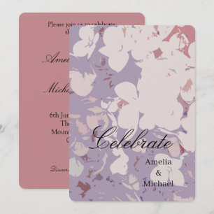 Convites Casamento botânico Malva