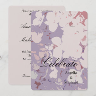 Convites Casamento botânico Malva