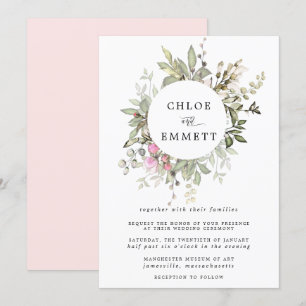Convites Casamento Botânico Modern Boho