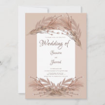 Casamento Botânico Terroso de Pampas Desenhado à M