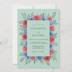 Convites Casamento Botânico Verde Esmeralda Vibrante