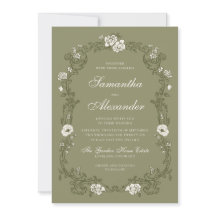 Casamento Botânico Vintage em Verde Sálvia