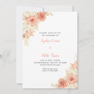 Convites Casamento Branco de Rosas Laranja Elegantes Russos