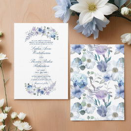 Convites Casamento Branco Floral de Watercolor Torre Paris